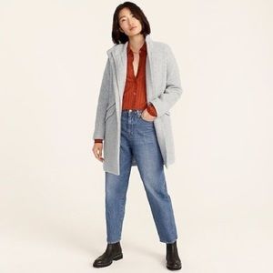 J.Crew Cocoon Coat Italian Stadium-Cloth Wool
